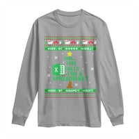 Funny Excel Christmas Tree Long Sleeve Shirt This Calls for a Spreadsheet Xmas DIV0 Errors - Wonder Print Shop