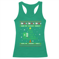 Funny Excel Christmas Tree Racerback Tank Top This Calls for a Spreadsheet Xmas DIV0 Errors - Wonder Print Shop