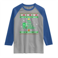 Funny Excel Christmas Tree Raglan Shirt This Calls for a Spreadsheet Xmas DIV0 Errors - Wonder Print Shop