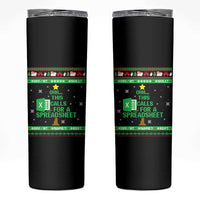 Funny Excel Christmas Tree Skinny Tumbler This Calls for a Spreadsheet Xmas DIV0 Errors - Wonder Print Shop