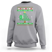 Funny Excel Christmas Tree Sweatshirt This Calls for a Spreadsheet Xmas DIV0 Errors - Wonder Print Shop