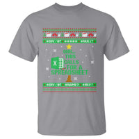 Funny Excel Christmas Tree T Shirt This Calls for a Spreadsheet Xmas DIV0 Errors - Wonder Print Shop