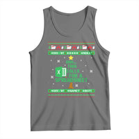 Funny Excel Christmas Tree Tank Top This Calls for a Spreadsheet Xmas DIV0 Errors - Wonder Print Shop