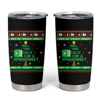 Funny Excel Christmas Tree Tumbler Cup This Calls for a Spreadsheet Xmas DIV0 Errors - Wonder Print Shop