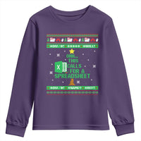 Funny Excel Christmas Tree Youth Sweatshirt This Calls for a Spreadsheet Xmas DIV0 Errors - Wonder Print Shop