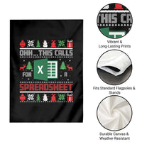 This Calls for a Spreadsheet Christmas Garden Flag Funny Excel Xmas Gift for Data Nerds Accountants - Wonder Print Shop