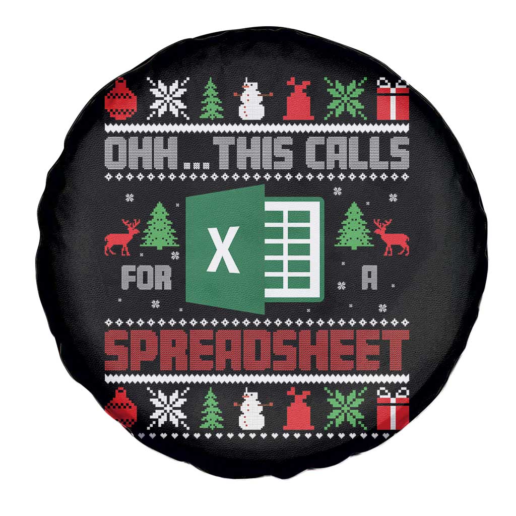 This Calls for a Spreadsheet Christmas Spare Tire Cover Funny Excel Xmas Gift for Data Nerds Accountants - Wonder Print Shop