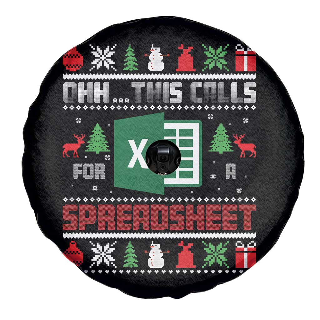 This Calls for a Spreadsheet Christmas Spare Tire Cover Funny Excel Xmas Gift for Data Nerds Accountants - Wonder Print Shop