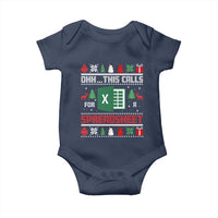 This Calls for a Spreadsheet Christmas Baby Onesie Funny Excel Xmas Gift for Data Nerds Accountants - Wonder Print Shop