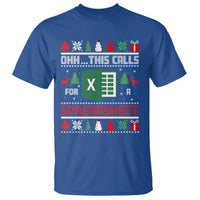 This Calls for a Spreadsheet Christmas T Shirt Funny Excel Xmas Gift for Data Nerds Accountants - Wonder Print Shop
