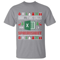 This Calls for a Spreadsheet Christmas T Shirt Funny Excel Xmas Gift for Data Nerds Accountants - Wonder Print Shop