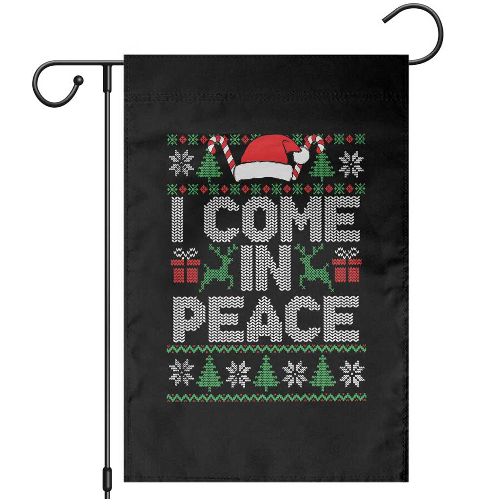I Come In Peace Funny Christmas Matching Couple Garden Flag Offensive Adult Humor Festive Holiday - Wonder Print Shop