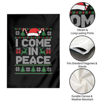 I Come In Peace Funny Christmas Matching Couple Garden Flag Offensive Adult Humor Festive Holiday - Wonder Print Shop