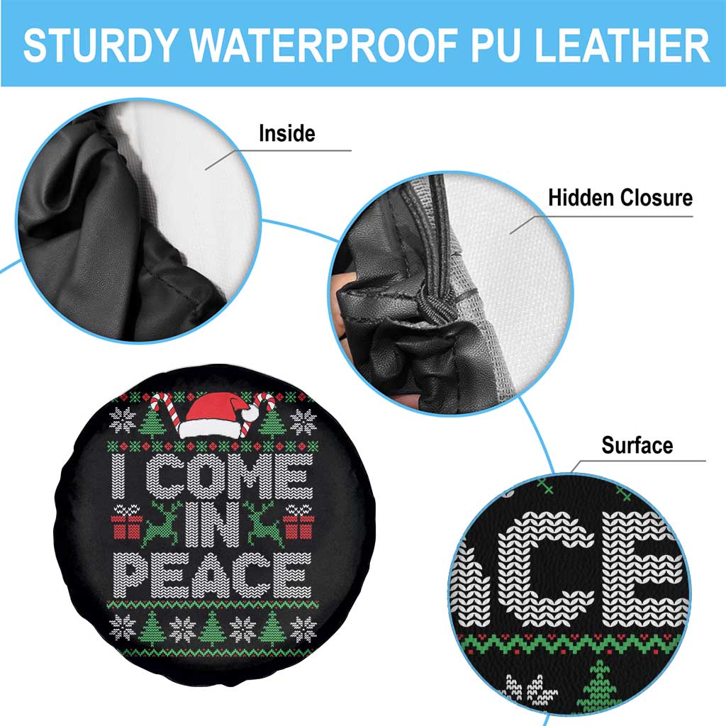 I Come In Peace Funny Christmas Matching Couple Spare Tire Cover Offensive Adult Humor Festive Holiday - Wonder Print Shop