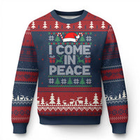 I Come In Peace Funny Xmas Matching Couple Ugly Christmas Sweater Offensive Adult Humor Festive Holiday - Wonder Print Shop