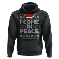 I Come In Peace Funny Christmas Matching Couple Hoodie Offensive Adult Humor Festive Holiday - Wonder Print Shop