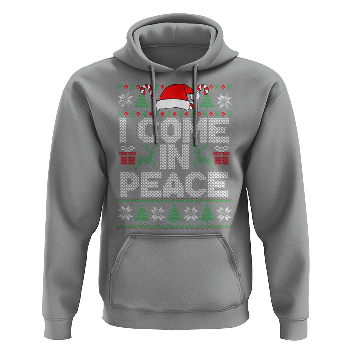 I Come In Peace Funny Christmas Matching Couple Hoodie Offensive Adult Humor Festive Holiday - Wonder Print Shop