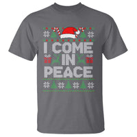 I Come In Peace Funny Christmas Matching Couple T Shirt Offensive Adult Humor Festive Holiday - Wonder Print Shop