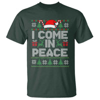 I Come In Peace Funny Christmas Matching Couple T Shirt Offensive Adult Humor Festive Holiday - Wonder Print Shop