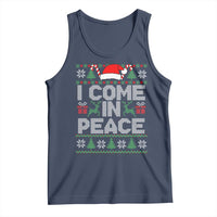 I Come In Peace Funny Christmas Matching Couple Tank Top Offensive Adult Humor Festive Holiday - Wonder Print Shop