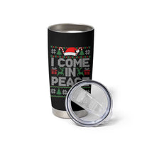 I Come In Peace Funny Christmas Matching Couple Tumbler Cup Offensive Adult Humor Festive Holiday - Wonder Print Shop