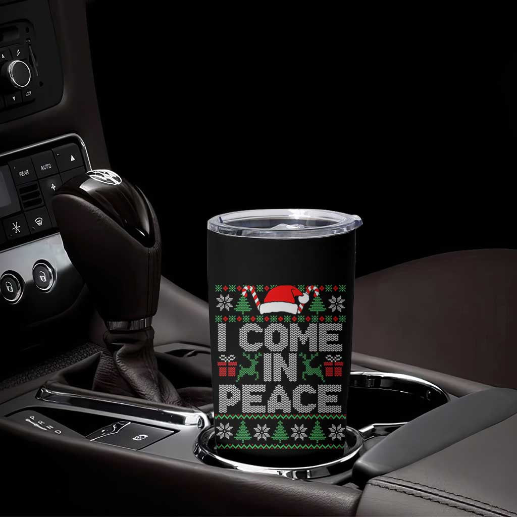 I Come In Peace Funny Christmas Matching Couple Tumbler Cup Offensive Adult Humor Festive Holiday - Wonder Print Shop