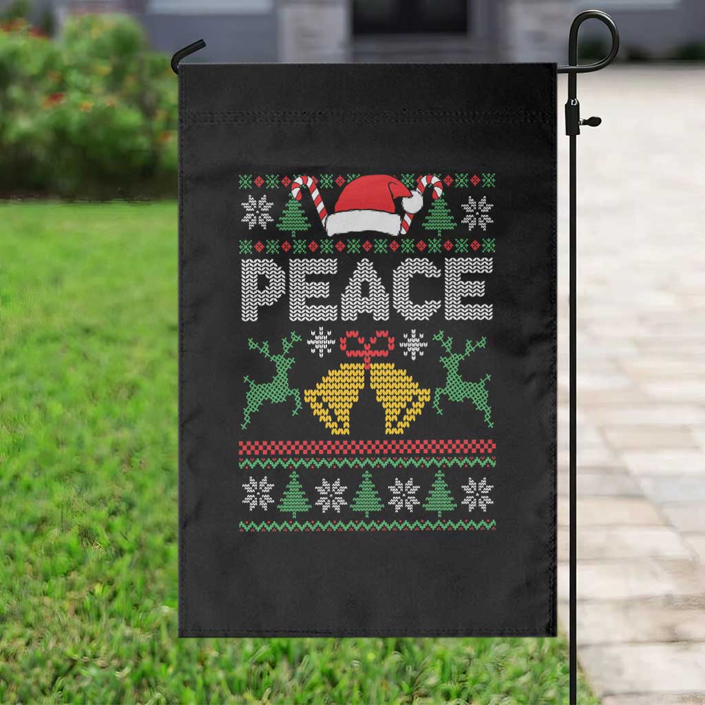 I am Peace Funny Christmas Matching Couple Garden Flag Offensive Adult Humor Festive Holiday - Wonder Print Shop