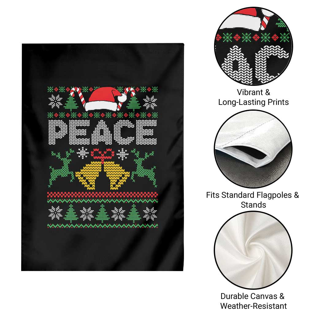 I am Peace Funny Christmas Matching Couple Garden Flag Offensive Adult Humor Festive Holiday - Wonder Print Shop