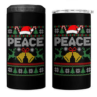 I am Peace Funny Christmas Matching Couple 4 in 1 Can Cooler Tumbler Offensive Adult Humor Festive Holiday - Wonder Print Shop