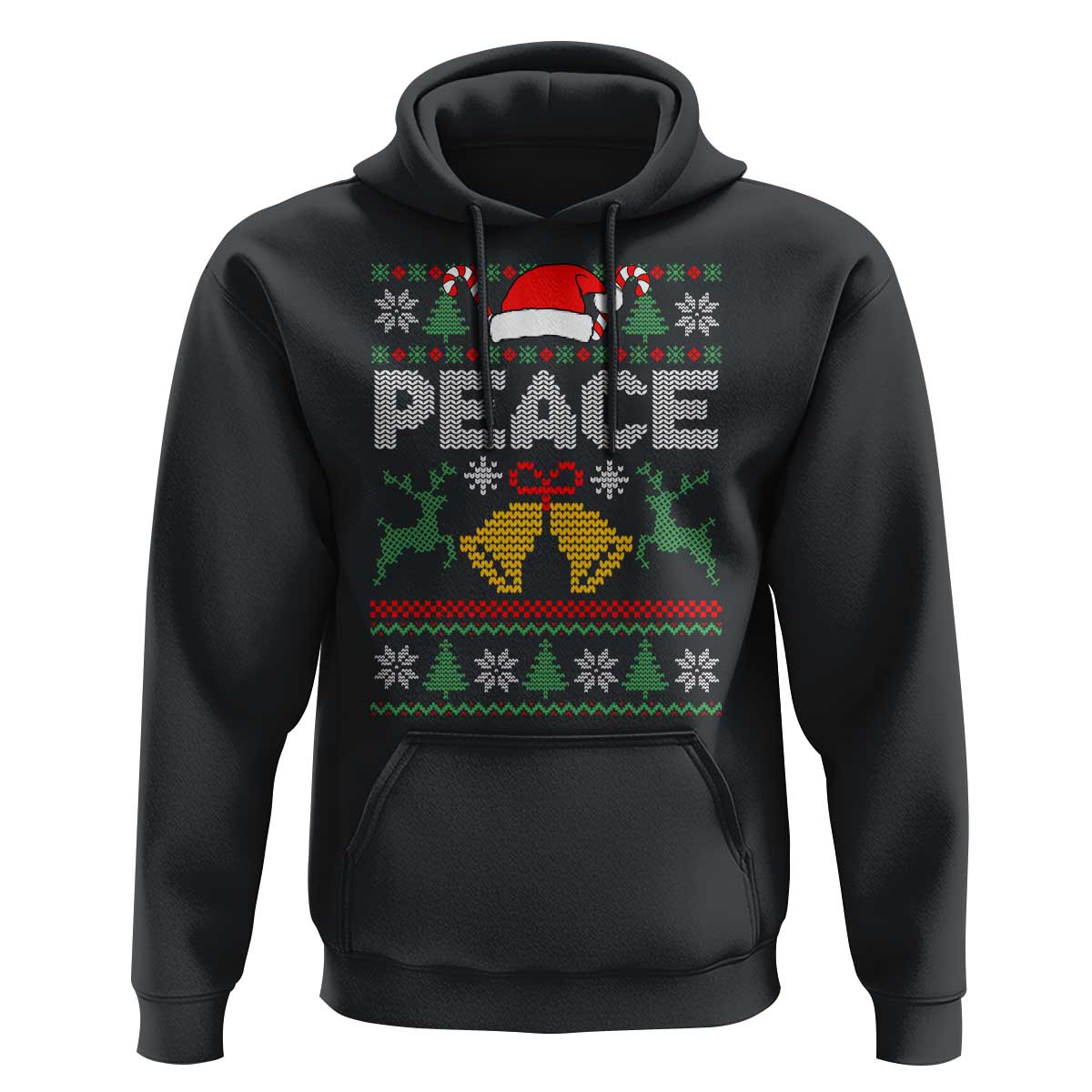 I am Peace Funny Christmas Matching Couple Hoodie Offensive Adult Humor Festive Holiday - Wonder Print Shop