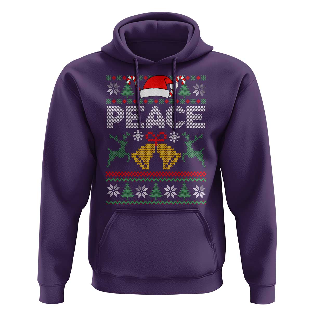 I am Peace Funny Christmas Matching Couple Hoodie Offensive Adult Humor Festive Holiday - Wonder Print Shop