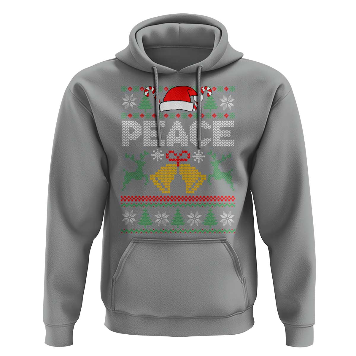 I am Peace Funny Christmas Matching Couple Hoodie Offensive Adult Humor Festive Holiday - Wonder Print Shop