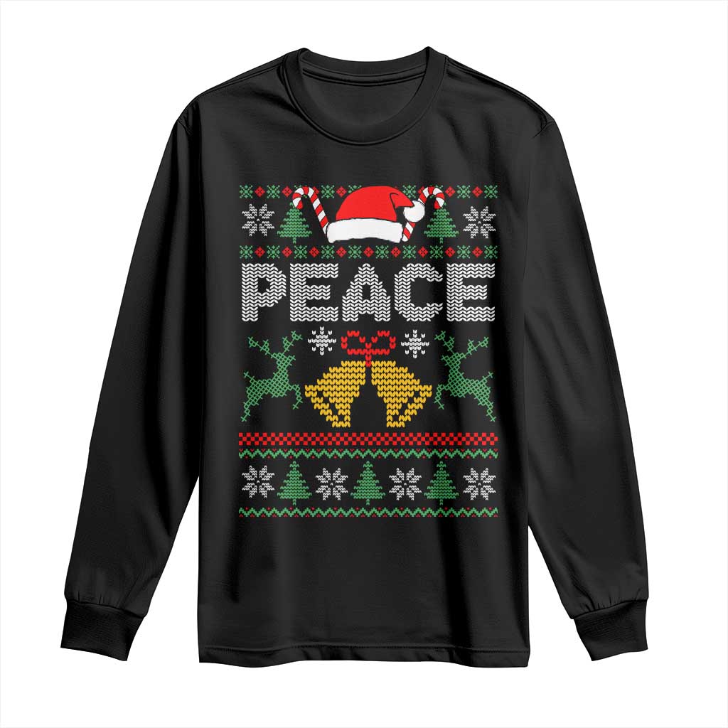 I am Peace Funny Christmas Matching Couple Long Sleeve Shirt Offensive Adult Humor Festive Holiday - Wonder Print Shop