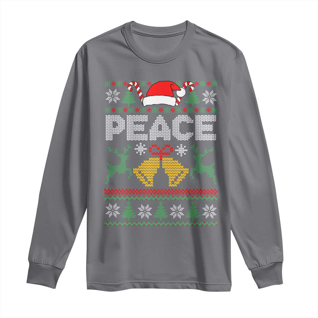 I am Peace Funny Christmas Matching Couple Long Sleeve Shirt Offensive Adult Humor Festive Holiday - Wonder Print Shop