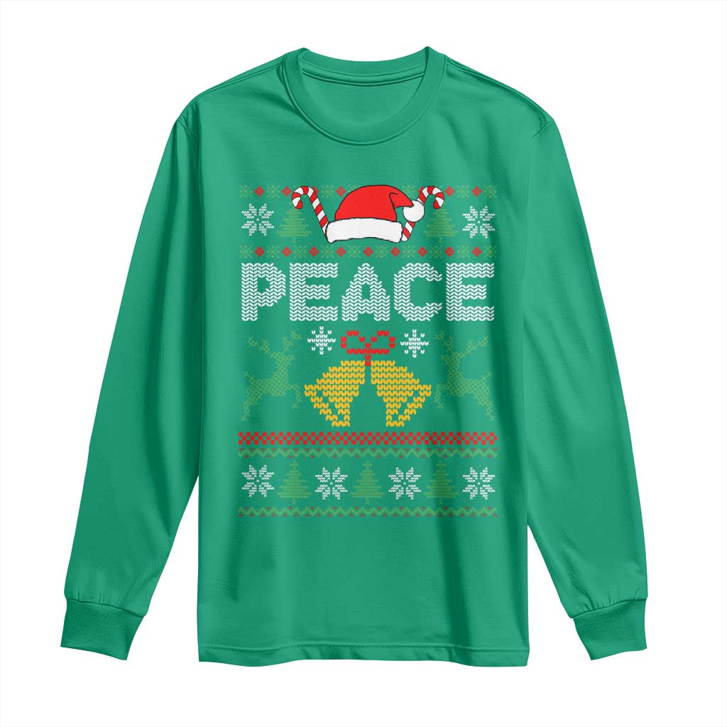 I am Peace Funny Christmas Matching Couple Long Sleeve Shirt Offensive Adult Humor Festive Holiday - Wonder Print Shop
