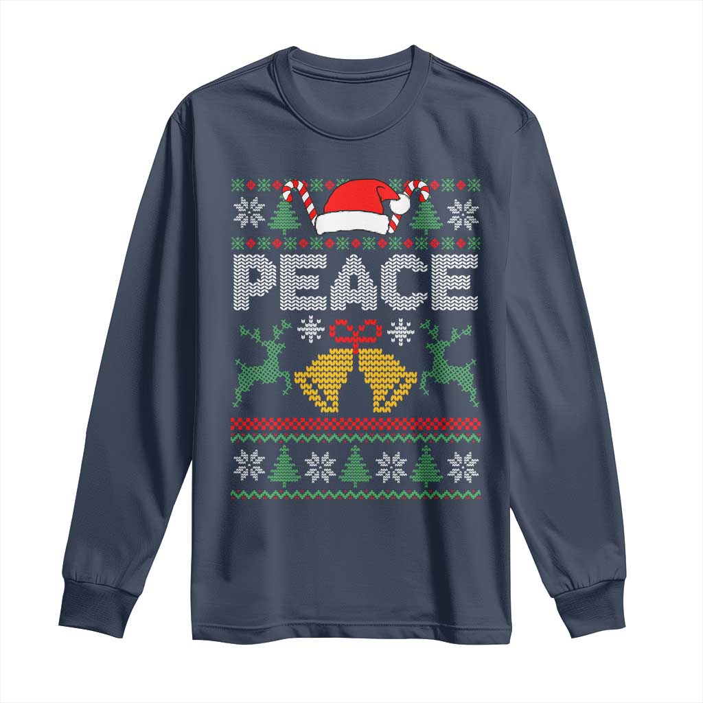 I am Peace Funny Christmas Matching Couple Long Sleeve Shirt Offensive Adult Humor Festive Holiday - Wonder Print Shop