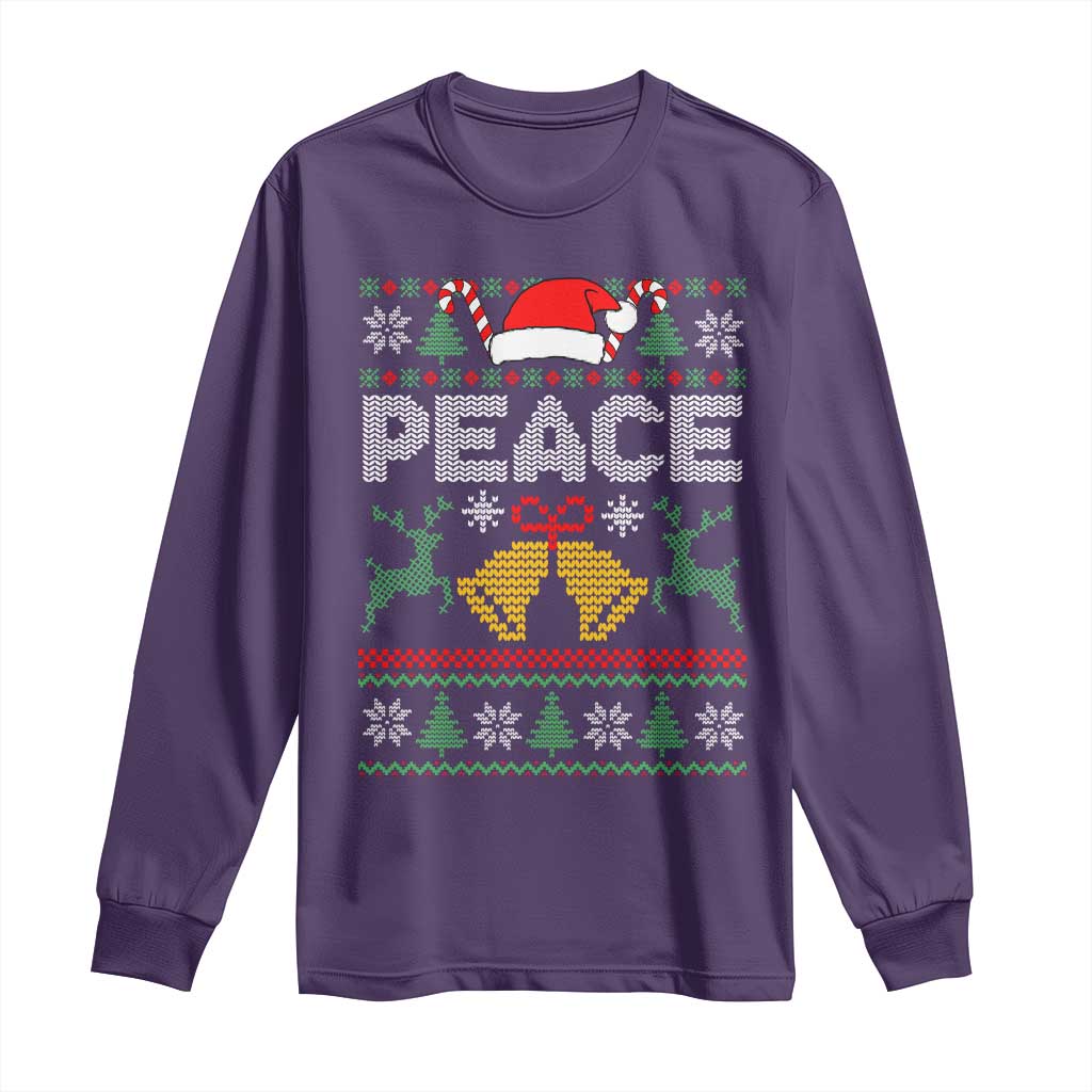 I am Peace Funny Christmas Matching Couple Long Sleeve Shirt Offensive Adult Humor Festive Holiday - Wonder Print Shop