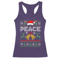 I am Peace Funny Christmas Matching Couple Racerback Tank Top Offensive Adult Humor Festive Holiday - Wonder Print Shop