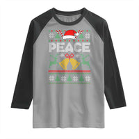 I am Peace Funny Christmas Matching Couple Raglan Shirt Offensive Adult Humor Festive Holiday - Wonder Print Shop