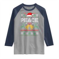I am Peace Funny Christmas Matching Couple Raglan Shirt Offensive Adult Humor Festive Holiday - Wonder Print Shop