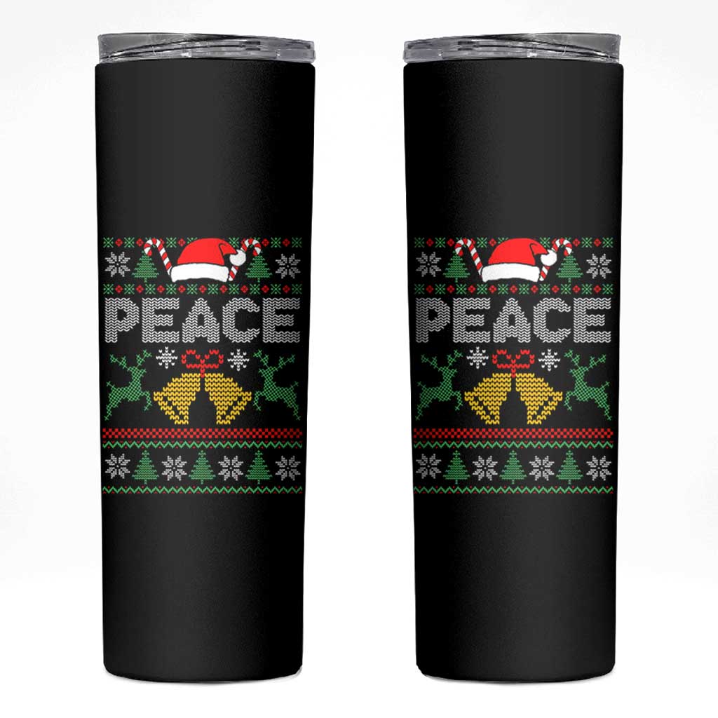 I am Peace Funny Christmas Matching Couple Skinny Tumbler Offensive Adult Humor Festive Holiday - Wonder Print Shop