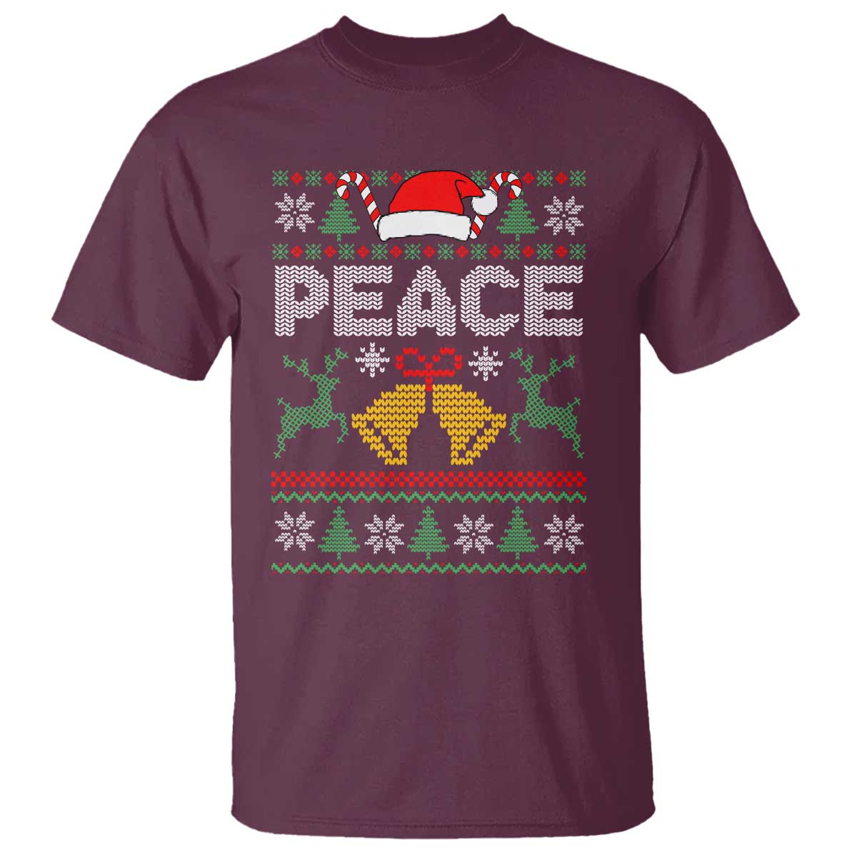 I am Peace Funny Christmas Matching Couple T Shirt Offensive Adult Humor Festive Holiday - Wonder Print Shop