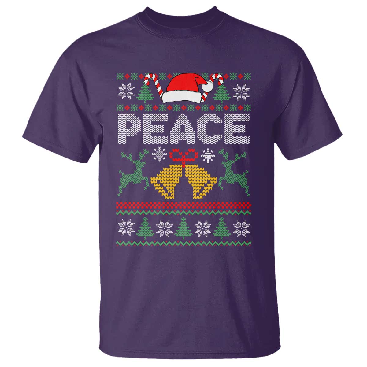 I am Peace Funny Christmas Matching Couple T Shirt Offensive Adult Humor Festive Holiday - Wonder Print Shop