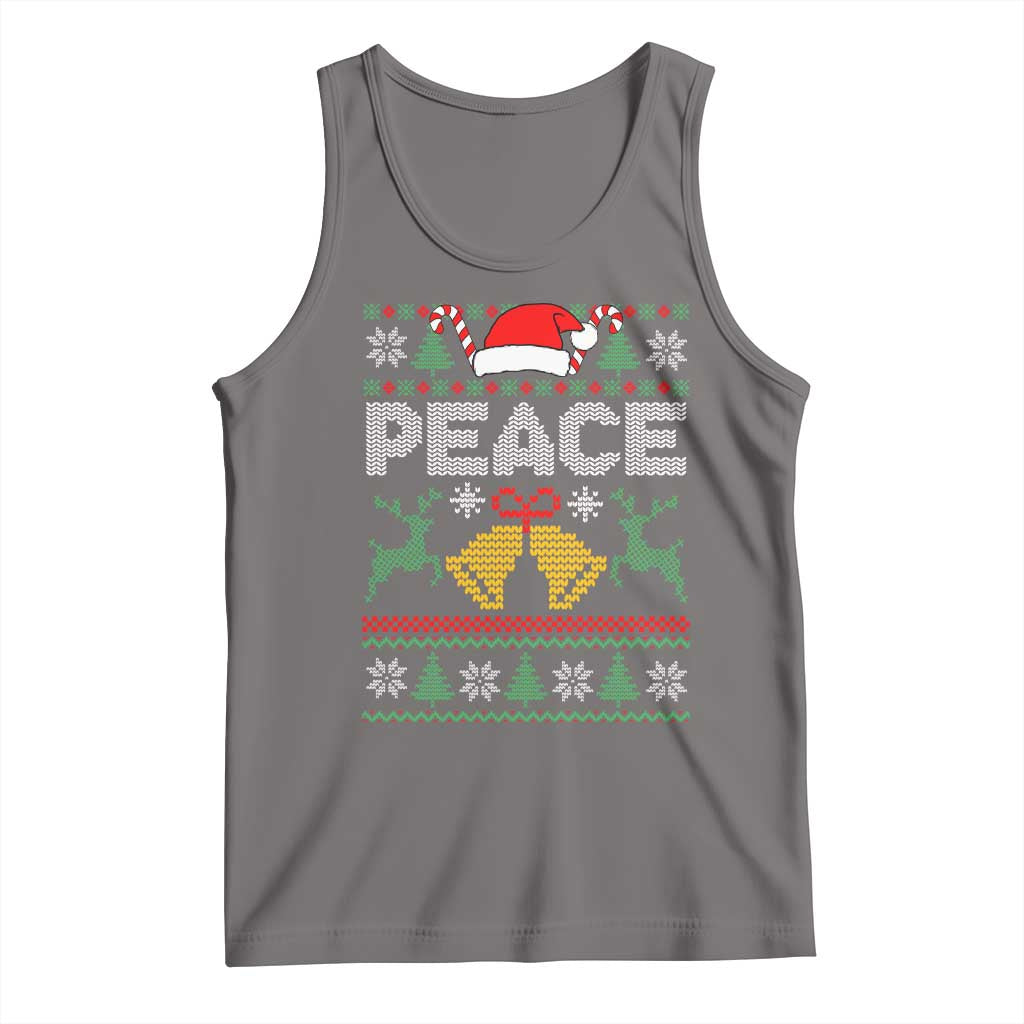 I am Peace Funny Christmas Matching Couple Tank Top Offensive Adult Humor Festive Holiday - Wonder Print Shop