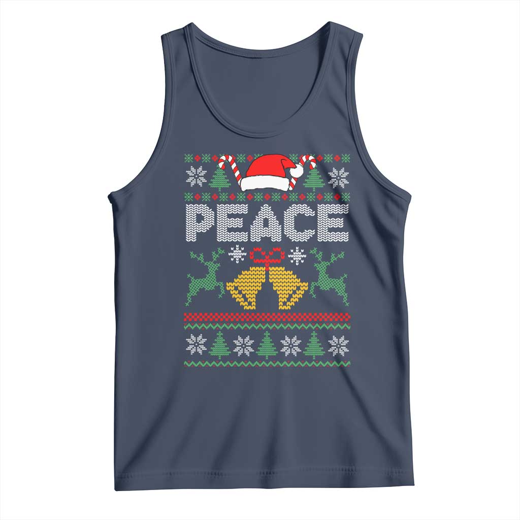 I am Peace Funny Christmas Matching Couple Tank Top Offensive Adult Humor Festive Holiday - Wonder Print Shop