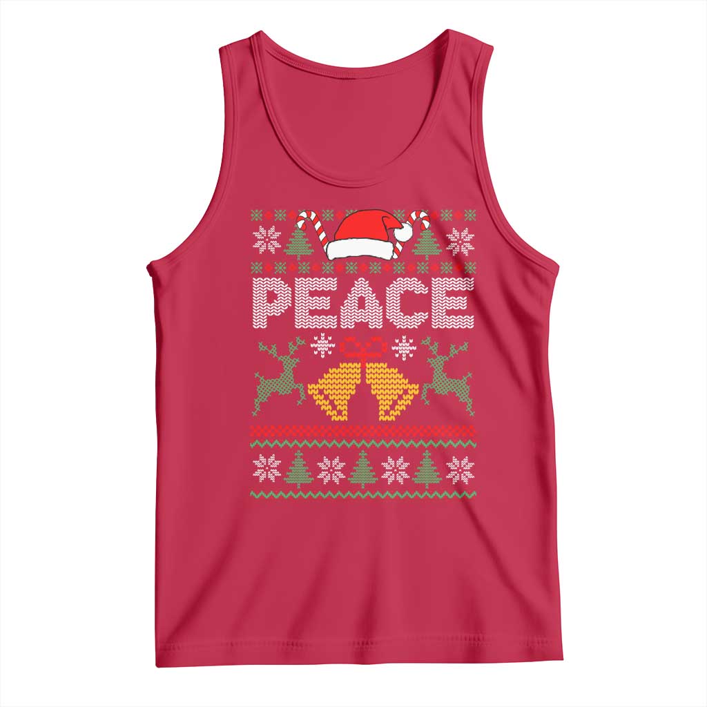 I am Peace Funny Christmas Matching Couple Tank Top Offensive Adult Humor Festive Holiday - Wonder Print Shop