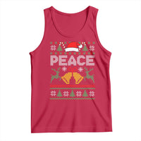 I am Peace Funny Christmas Matching Couple Tank Top Offensive Adult Humor Festive Holiday - Wonder Print Shop