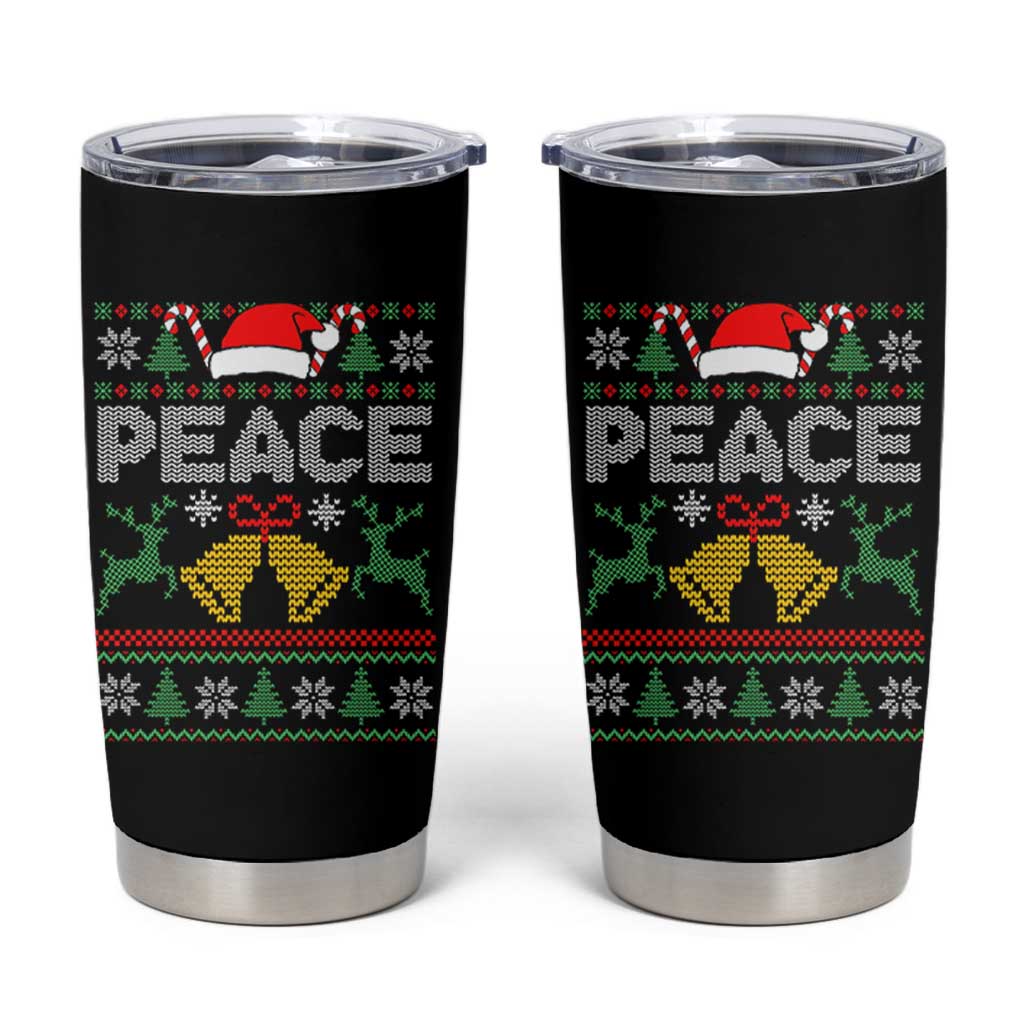 I am Peace Funny Christmas Matching Couple Tumbler Cup Offensive Adult Humor Festive Holiday - Wonder Print Shop