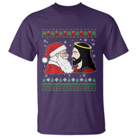 Funny Christmas Santa and Jesus T Shirt Most Wonderful Time Christian Holiday Gag Gift - Wonder Print Shop