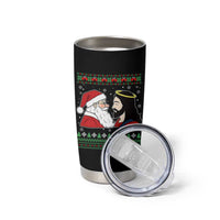 Funny Christmas Santa and Jesus Tumbler Cup Most Wonderful Time Christian Holiday Gag Gift - Wonder Print Shop